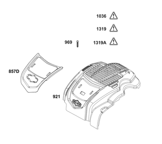 Blower Housing Group Diagram and Parts List for 104M02-0142-H5 100000 - 19Z999 Briggs and Stratton Engine